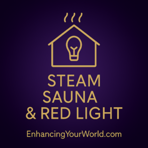 Steam Sauna with Red Light Therapy