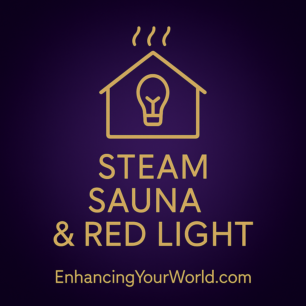 Steam Sauna with Red Light Therapy