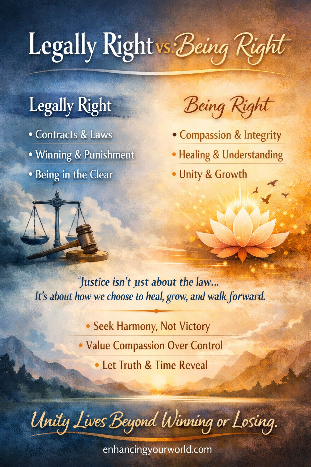 Legally Right vs. Being Right